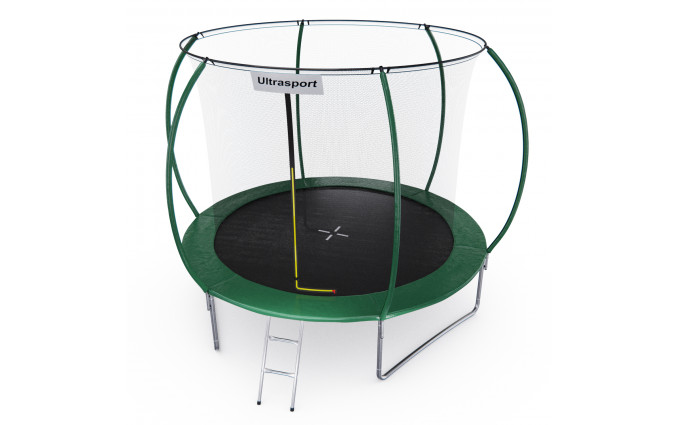 Батут DFC ULTRASPORT 10 ft с внутренней сеткой / лестница в комплекте Батут DFC ULTRASPORT 10 ft с внутренней сеткой / лестница в комплекте