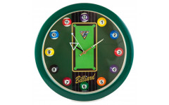 Часы настенные "12 шаров" D30 см (зеленые), пластик Часы настенные "12 шаров" D30 см (зеленые), пластик